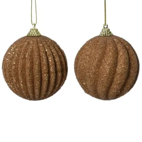 Bal Ø8cm cappuccino pailletten 2 mogelijke modellen