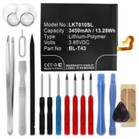 Batterij compatibel met LG G8s ThinQ - BL-T43 3450mAh + Schroevendraaier-set vervangende accu reservebatterij extra energie     