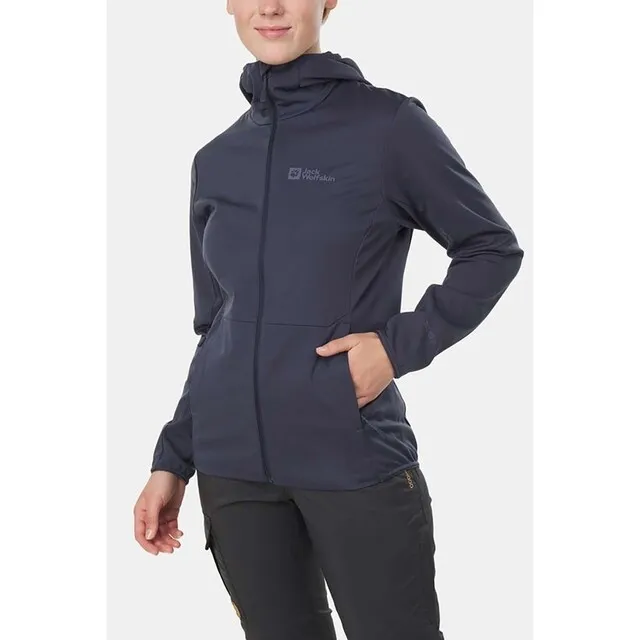 Jack Wolfskin Damesjas Feldberg Hoody W Graphite XL