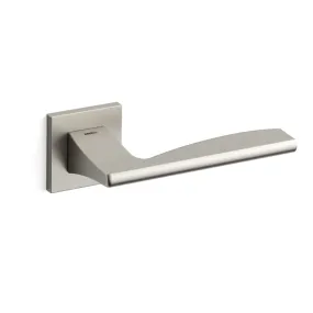 Link deurkruk op rozet 50x50x6 mm Nikkel - Paar