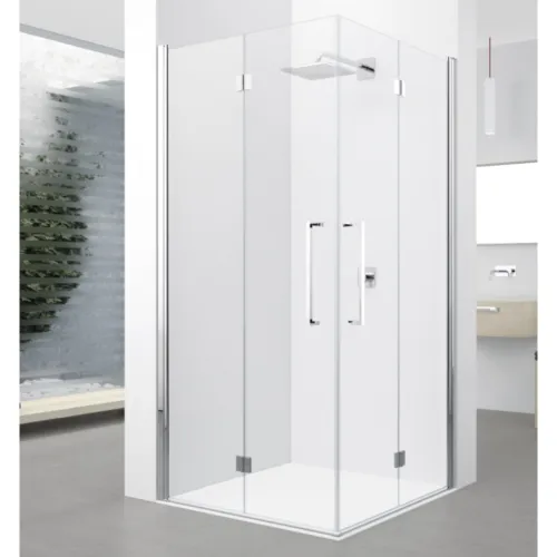 NOVELLINI YOUNG 2GS HOEKDEEL LINKS  5961 CM H.GLAS MAT CHR.