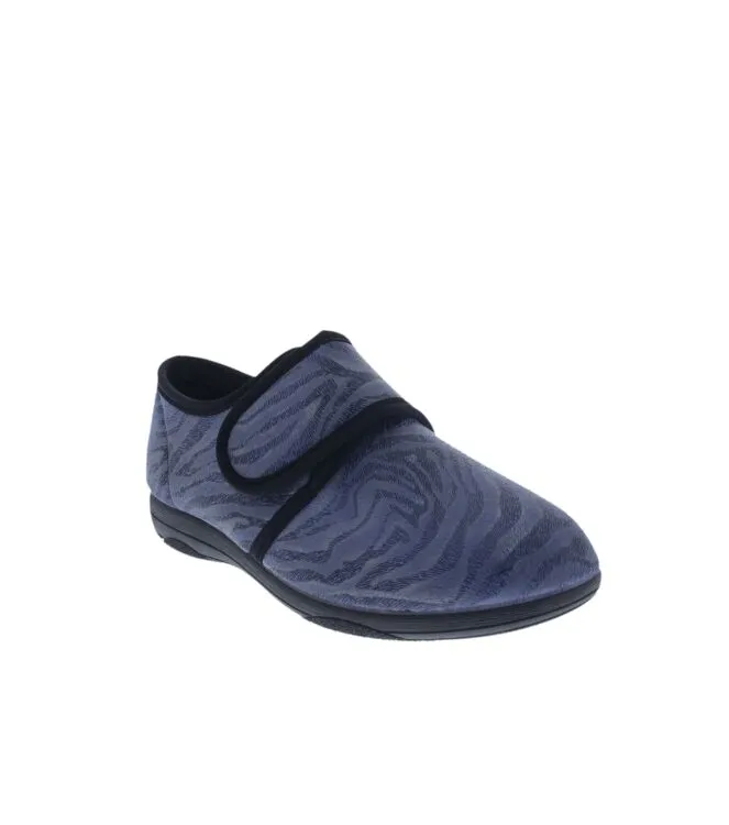 QFIT GENEVE 2 BLEU PANTOFFELS