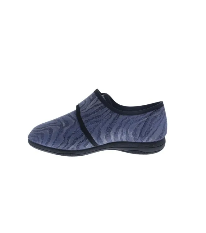 QFIT GENEVE 2 BLEU PANTOFFELS