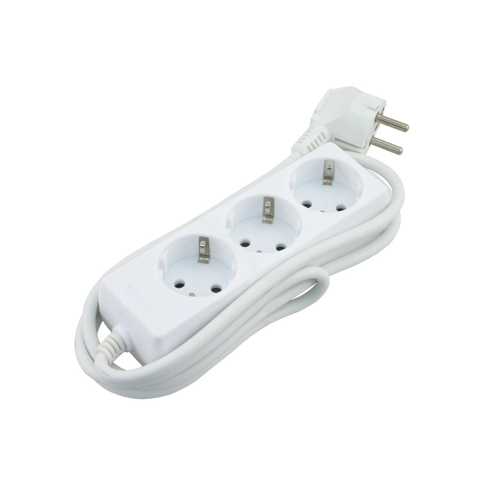 Q-Link Stekkerdoos 3-voudig Wit Randaarde 2300W 1.5m