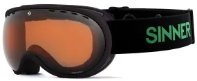 Skibril Sinner Vorlage S Matte Black/Green Double Orange Vent